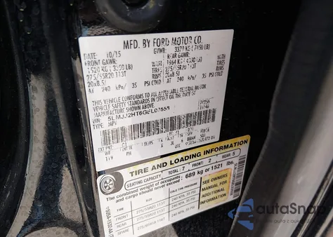 2016 Lincoln Navigator Select z USA, uszkodzony, nr VIN 5LMJJ2HT6GEL03558